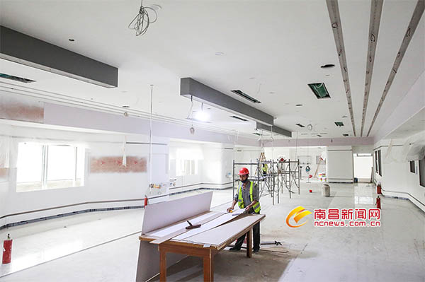 VR+5G展廳現場(chǎng)施工