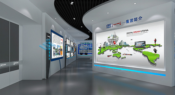 長(cháng)城電子展廳設計效果圖