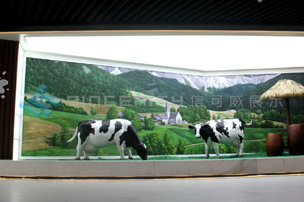 卡士酸奶展廳設計現場(chǎng)圖