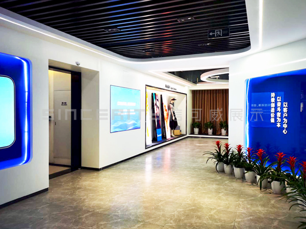 卡萊特企業(yè)展廳設計現場(chǎng)圖