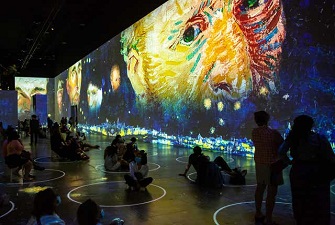 創(chuàng  )意展廳，梵高畫(huà)展，梵高展臺